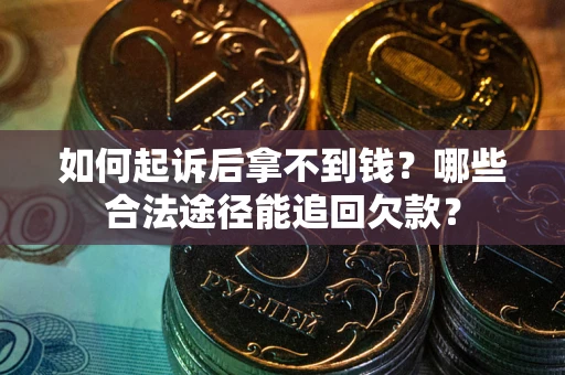 武汉如何起诉后拿不到钱？哪些合法途径能追回欠款？