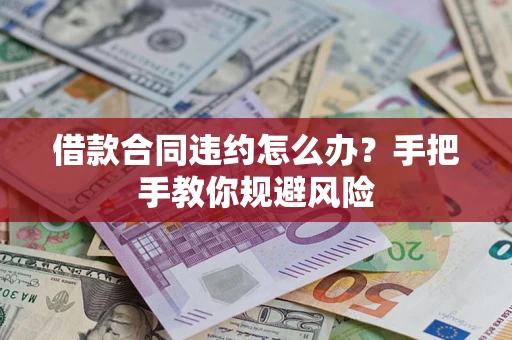 武汉借款合同违约怎么办？手把手教你规避风险