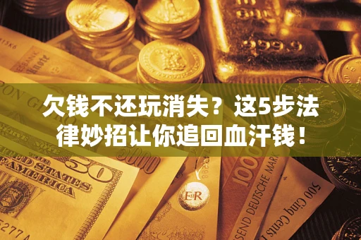 武汉欠钱不还玩消失？这5步法律妙招让你追回血汗钱！