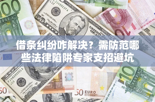 武汉借条纠纷咋解决？需防范哪些法律陷阱专家支招避坑
